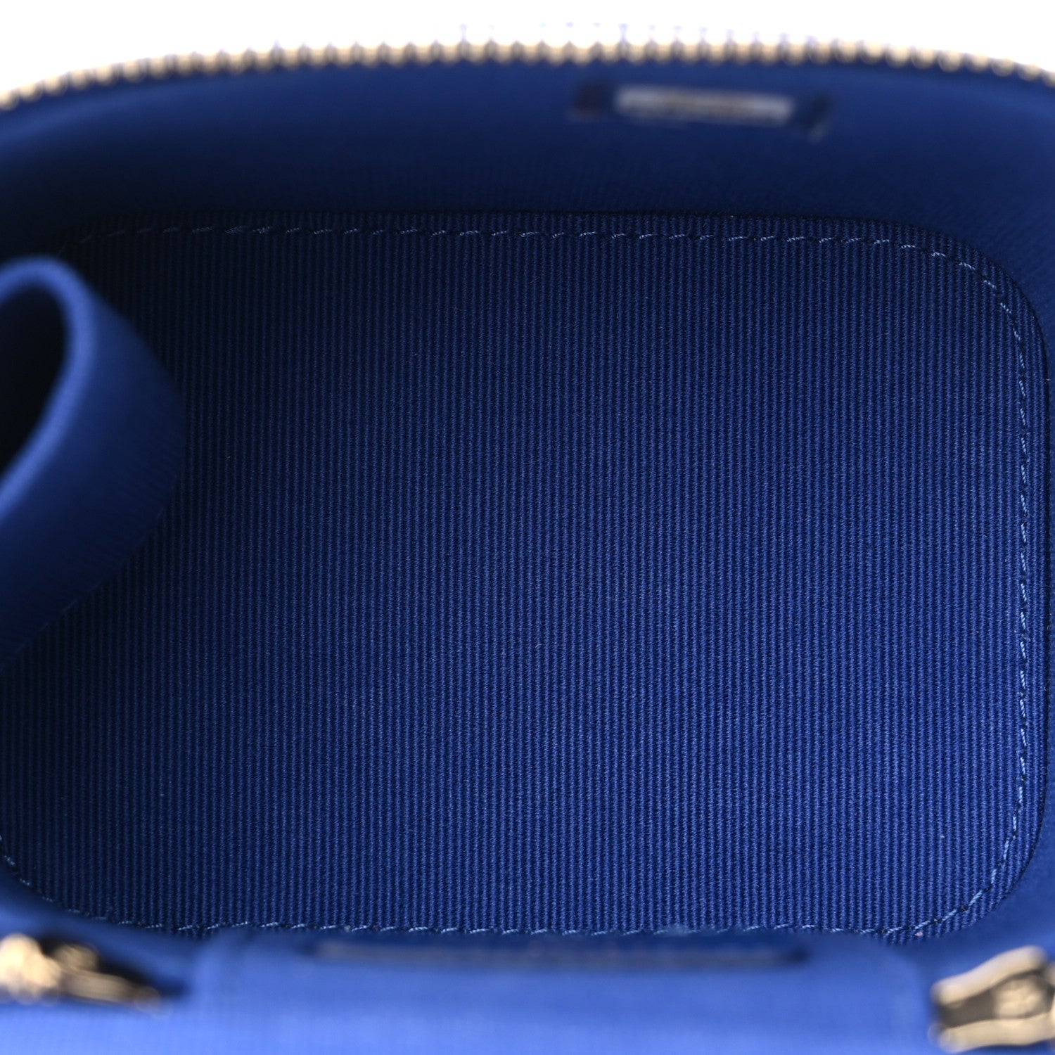 Chanel Lambskin Quilted Top Handle Mini Vanity Case With Chain Blue 5 of 11