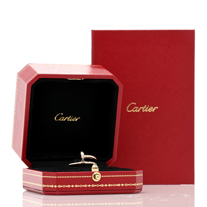 Cartier 18K Pink Gold Diamond Juste Un Clou Ring 52 6 5 of 5