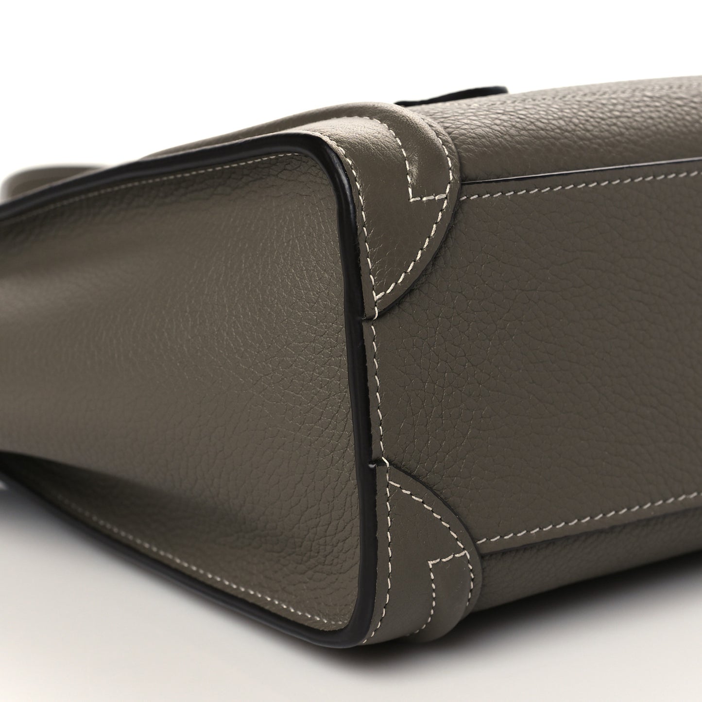 Drummed Calfskin Nano Luggage Souris