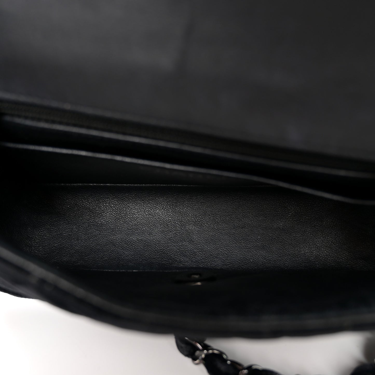 Velvet Quilted Mini Rectangular Flap So Black