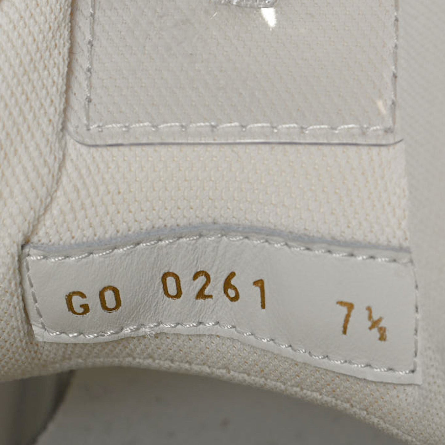 Mix Materials Transparent Monogram Mens LV Trainer Sneakers 7.5 White