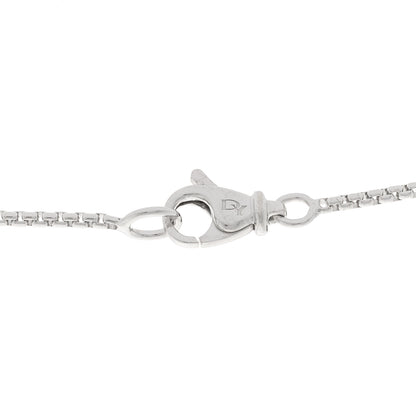 David Yurman Sterling Silver Diamond Prasiolite 9mm Petite Chatelaine Pendant Necklace 5 of 5