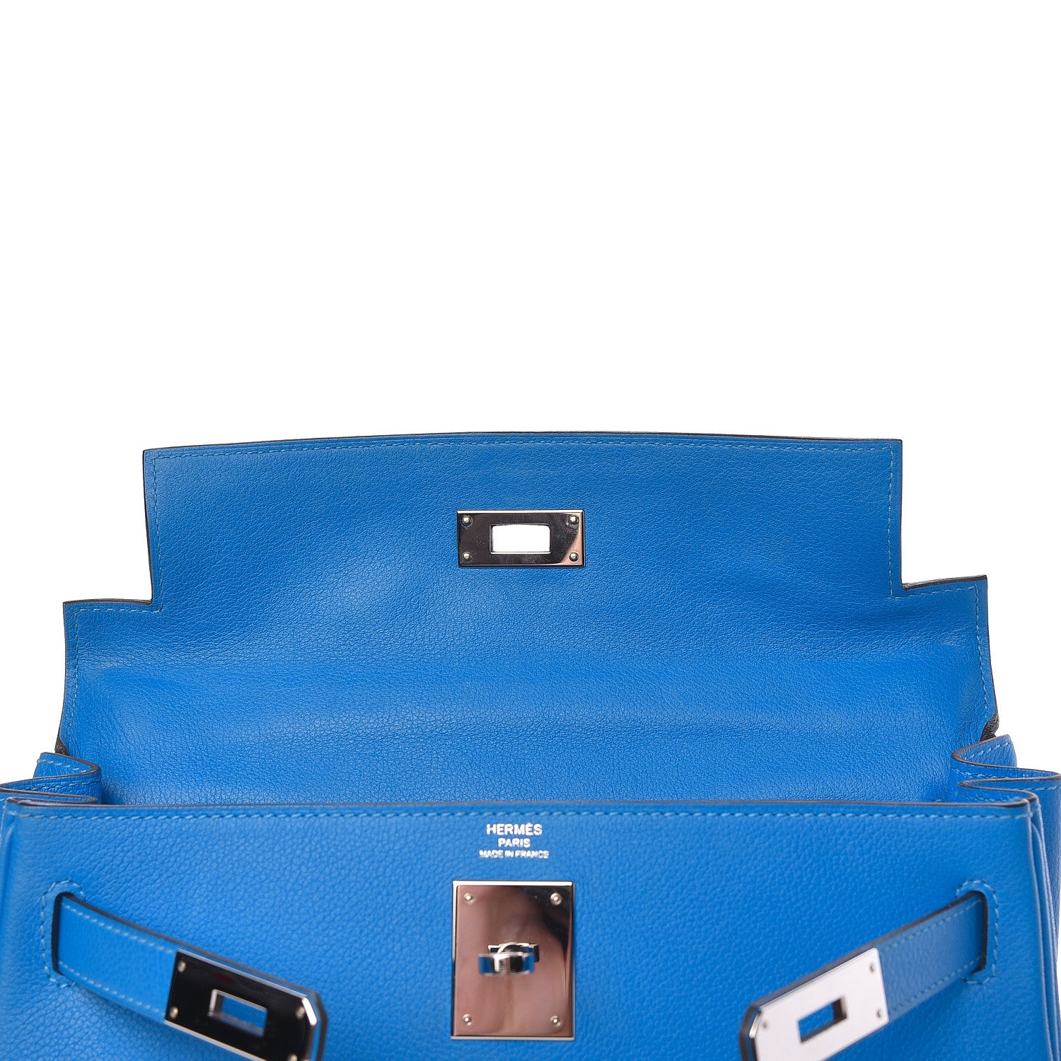 Hermes Evercolor Kelly Retourne 28 Bleu Hydra 15 of 41