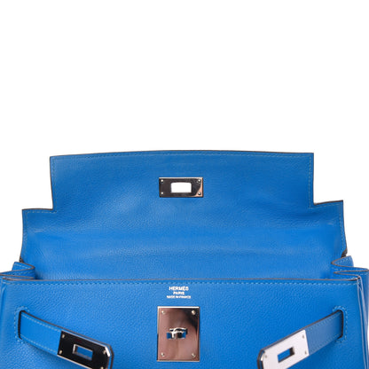 Hermes Evercolor Kelly Retourne 28 Bleu Hydra 15 of 41