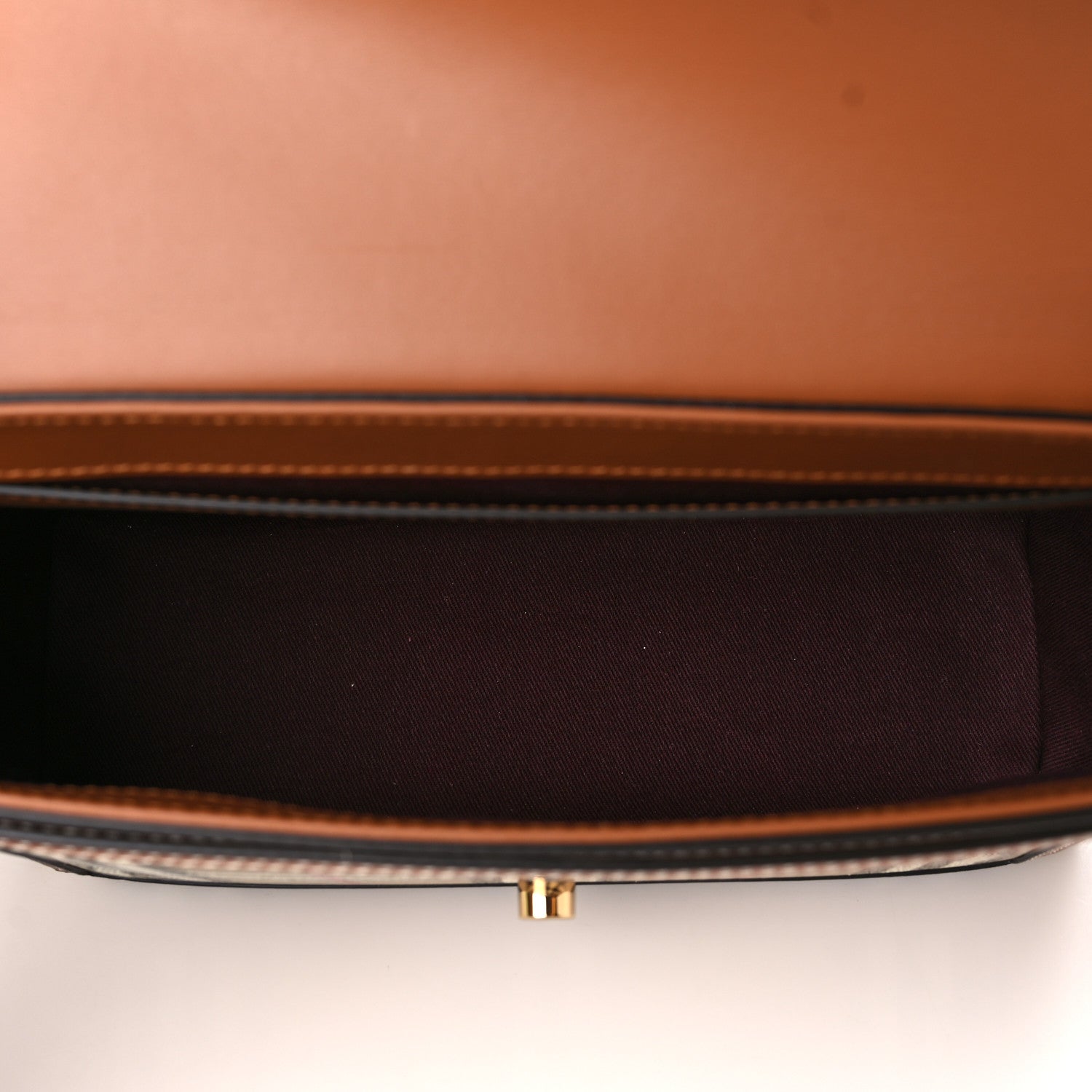 Burberry Coated Canvas Calfskin Vintage Check Medium Note Crossbody Bag Briar Brown 5 of 8
