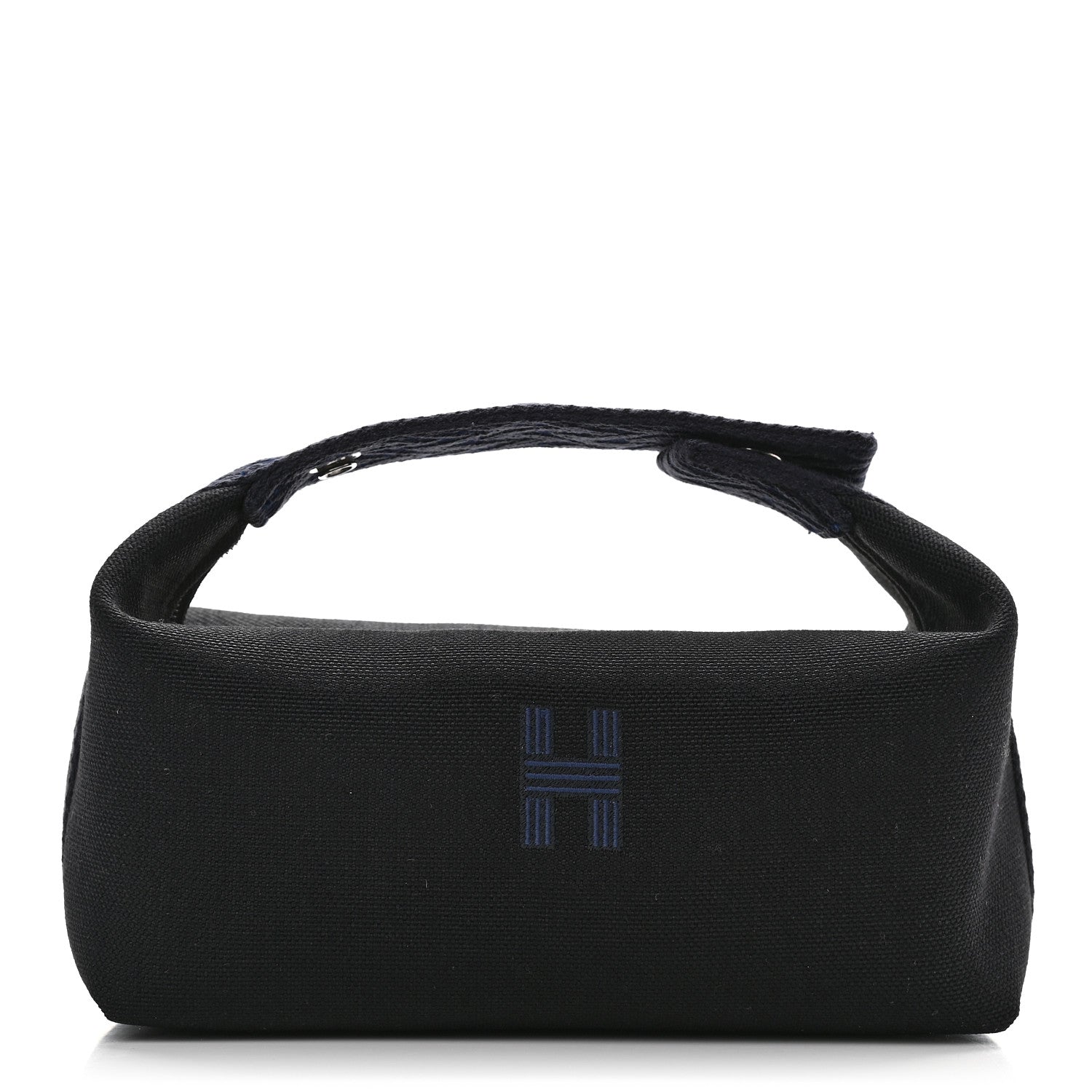 Hermes Canvas Small Bride-A-Brac Pouch Black Bleu Nuit 1 of 8
