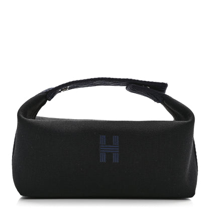 Hermes Canvas Small Bride-A-Brac Pouch Black Bleu Nuit 1 of 8
