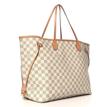 Louis Vuitton Damier Azur Neo Neverfull GM Rose Ballerine 4 of 11