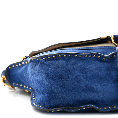 Chloe Suede Braided Medium Marcie Satchel Sea Water 9 of 10
