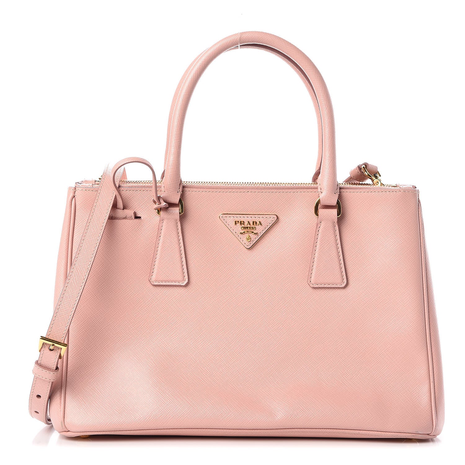 Prada Saffiano Small Galleria Double Zip Tote Orchidea 1 of 12