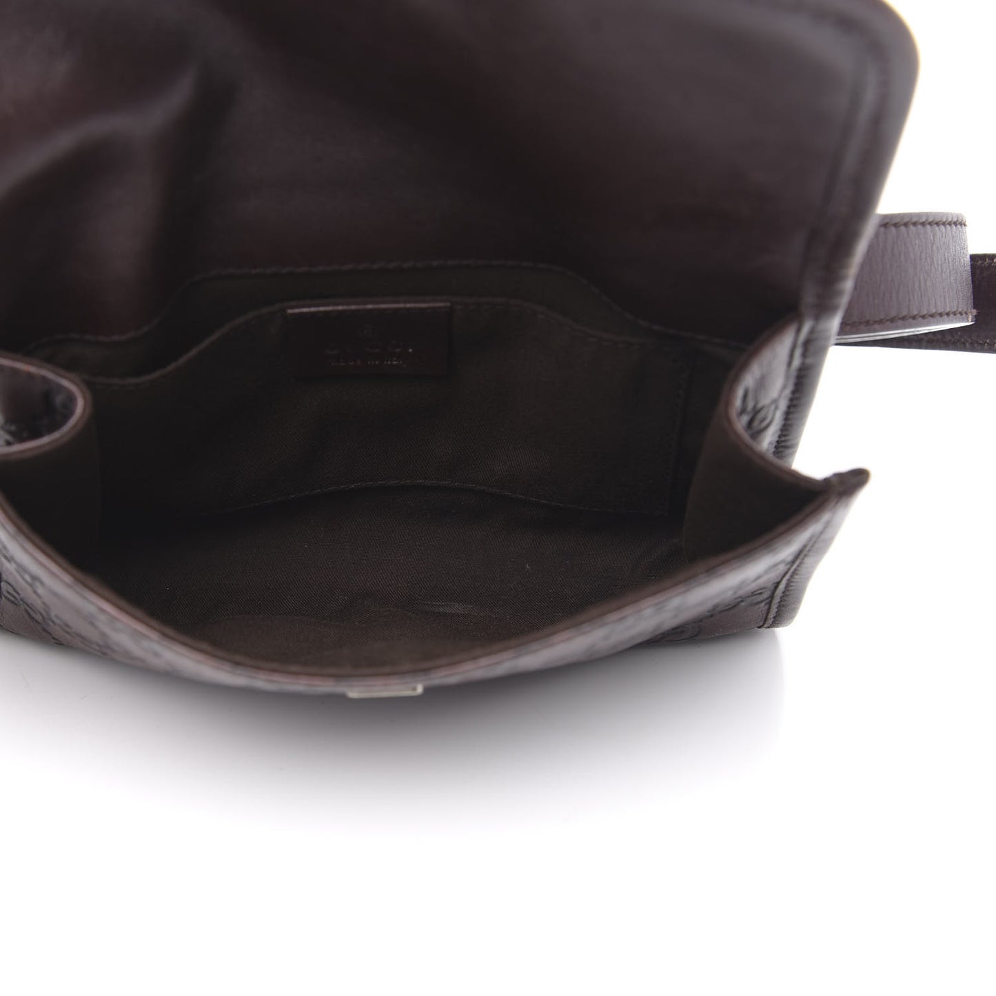 Guccissima Slim Belt Bag Dark Brown