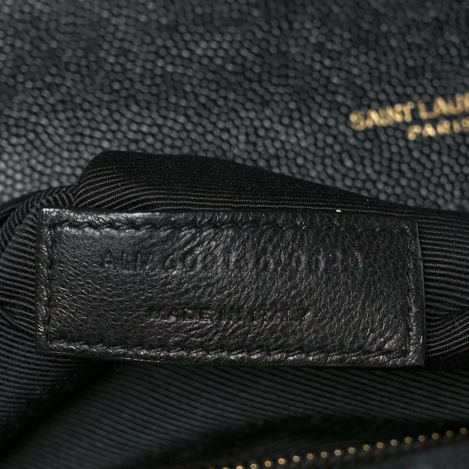 Saint Laurent Grain De Poudre Textured Mixed Matelasse Large Triquilt Monogram Satchel Black 7 of 9