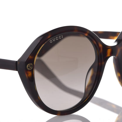 Gucci Acetate Round Sunglasses GG 0023S Tortoise 7 of 8