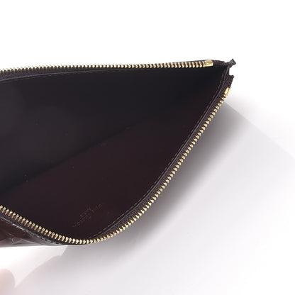 Louis Vuitton Vernis Pochette Felicie Chain Wallet Amarante 9 of 11