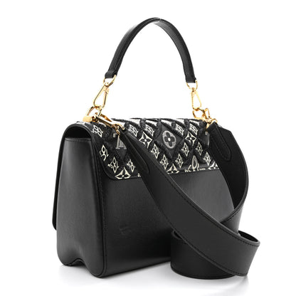 Louis Vuitton Calfskin Since 1854 Embroidered Twist MM Black 4 of 12