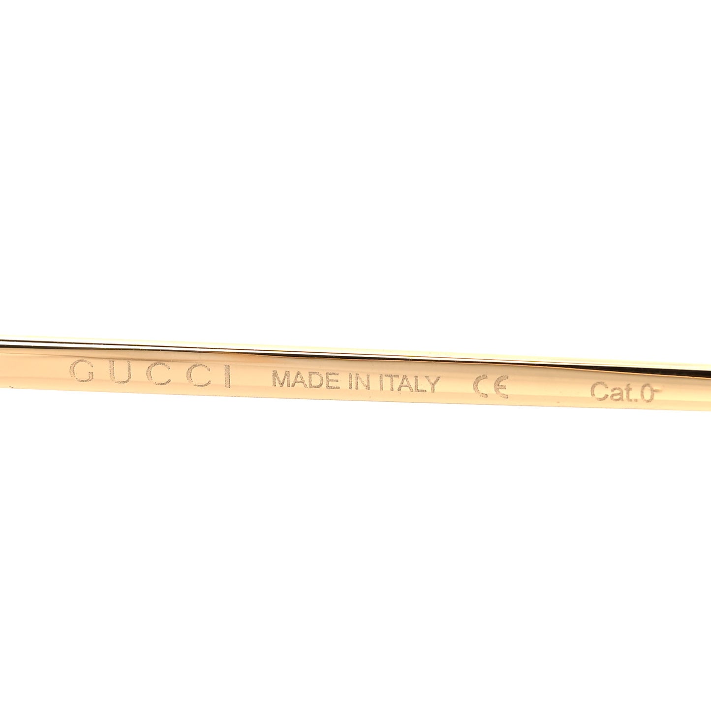 Metal Oversized Round Sunglasses GG0252S Gold