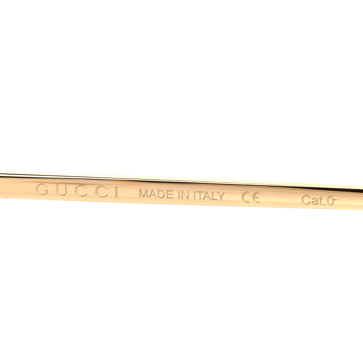 Gucci Metal Oversized Round Sunglasses GG0252S Gold 5 of 8