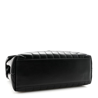Saint Laurent Calfskin Y Quilted Monogram Medium Loulou Chain Satchel Black 4 of 9