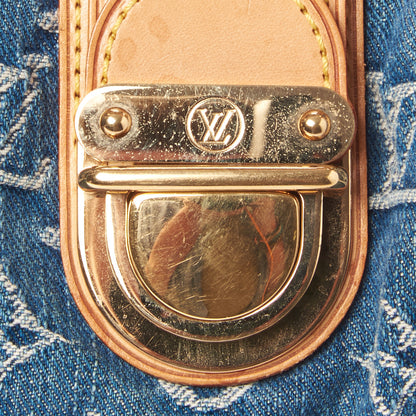 Louis Vuitton Monogram Denim Pleaty Blue 7 of 8