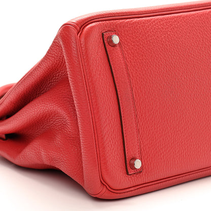 Hermes Taurillon Clemence Birkin 35 Bougainvillea 9 of 13