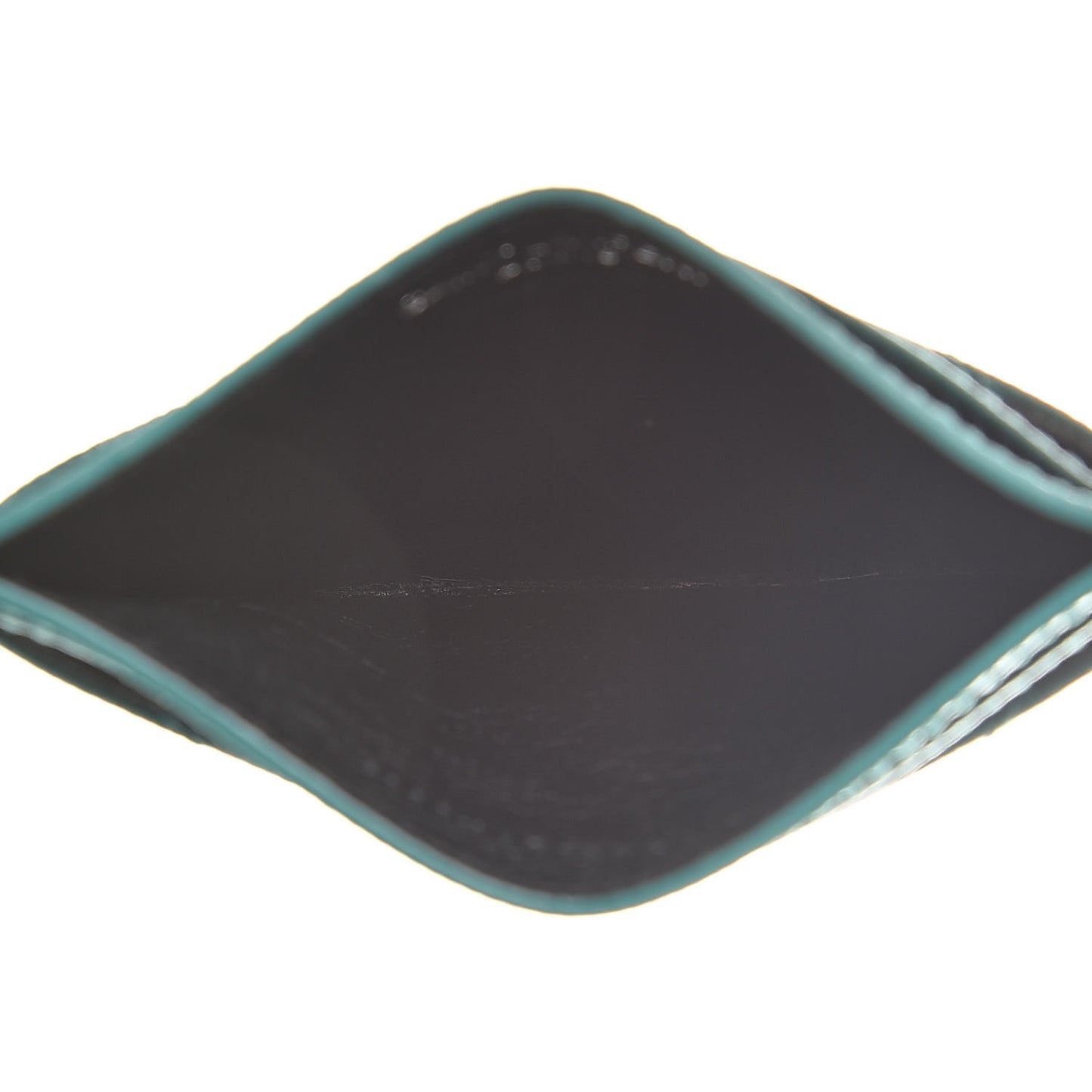 Grain De Poudre Matelasse Chevron Monogram Credit Card Case Brilliant Grass