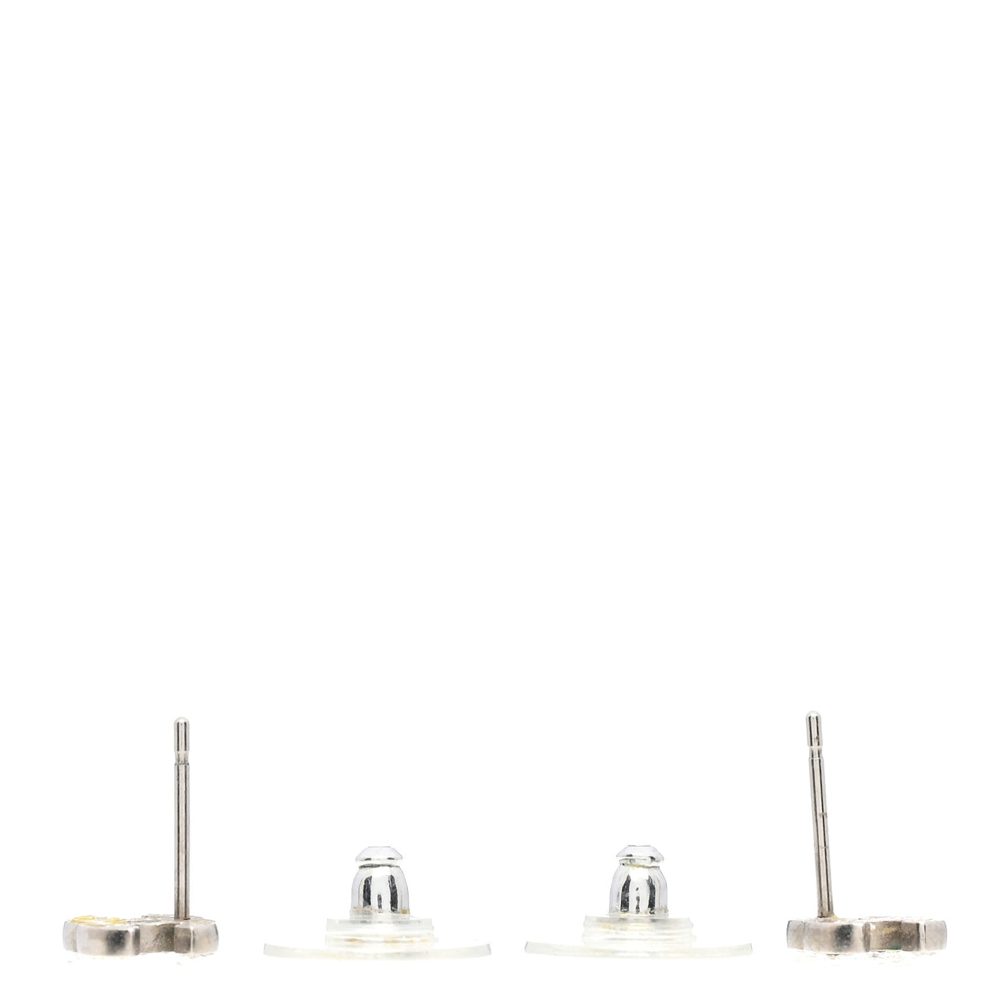 Crystal CC Earrings Silver