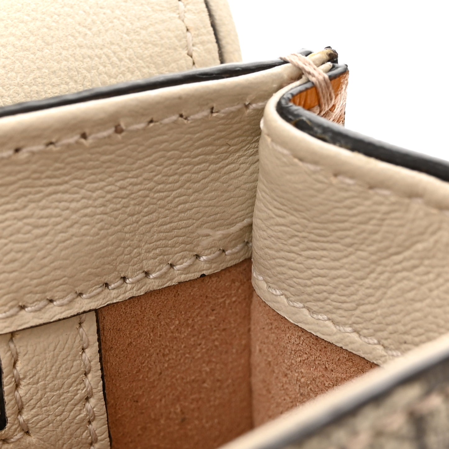 GG Supreme Monogram Calfskin Small Padlock Messenger Shoulder Bag Beige Mystic White Sun Oil