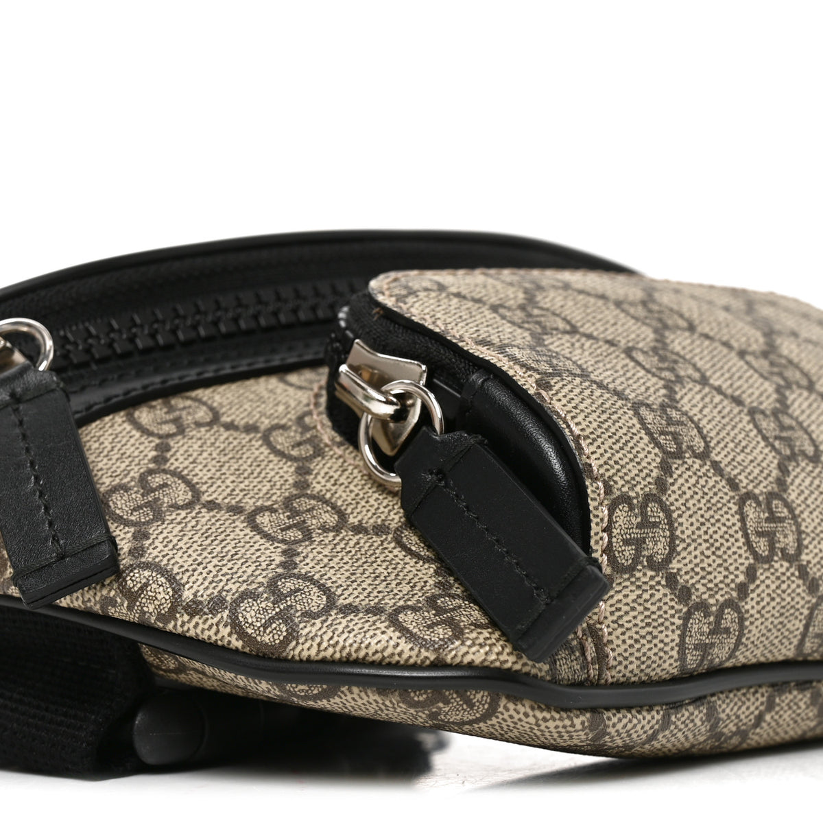 GG Supreme Monogram Belt Bag Black