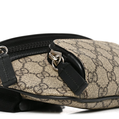 Gucci GG Supreme Monogram Belt Bag Black 8 of 10