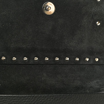 Valentino Garavani Pebbled Calfskin Rockstud Side Slip Crossbody Black 11 of 15