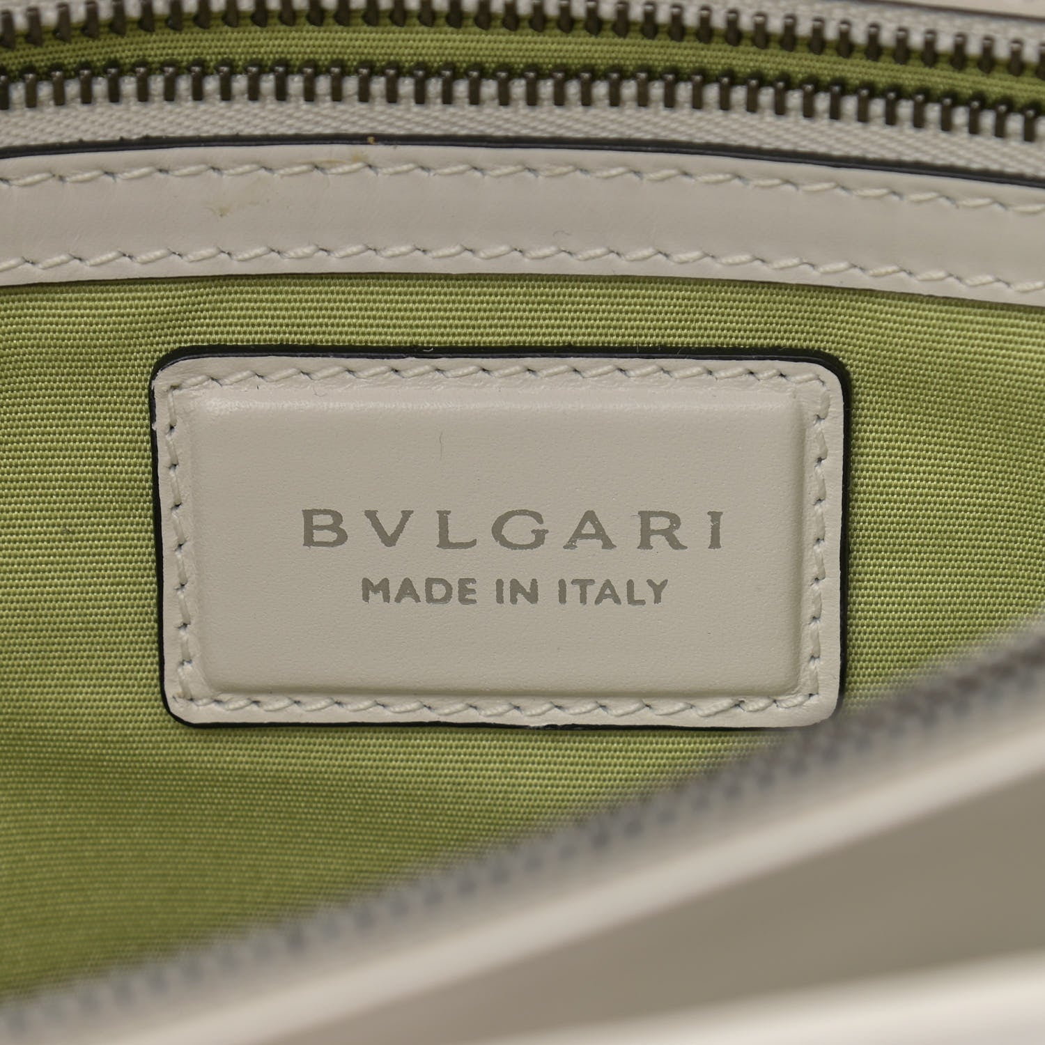 Bulgari Calfskin Serpenti Forever Shoulder Bag White 6 of 9