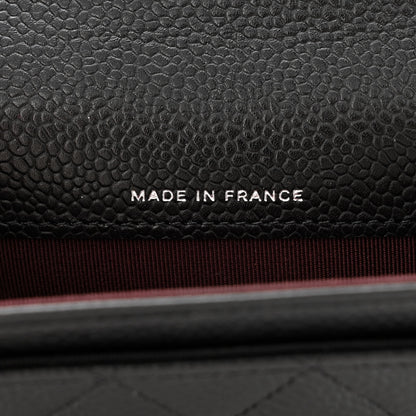 Chanel Caviar Quilted Flap Card Holder Wallet Black 7 of 9