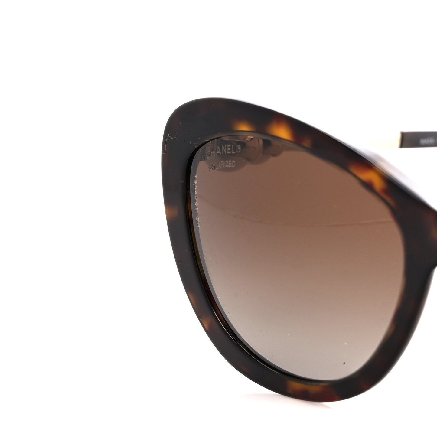 Acetate Pearl Polarized Cat Eye Sunglasses 5340-H Tortoise