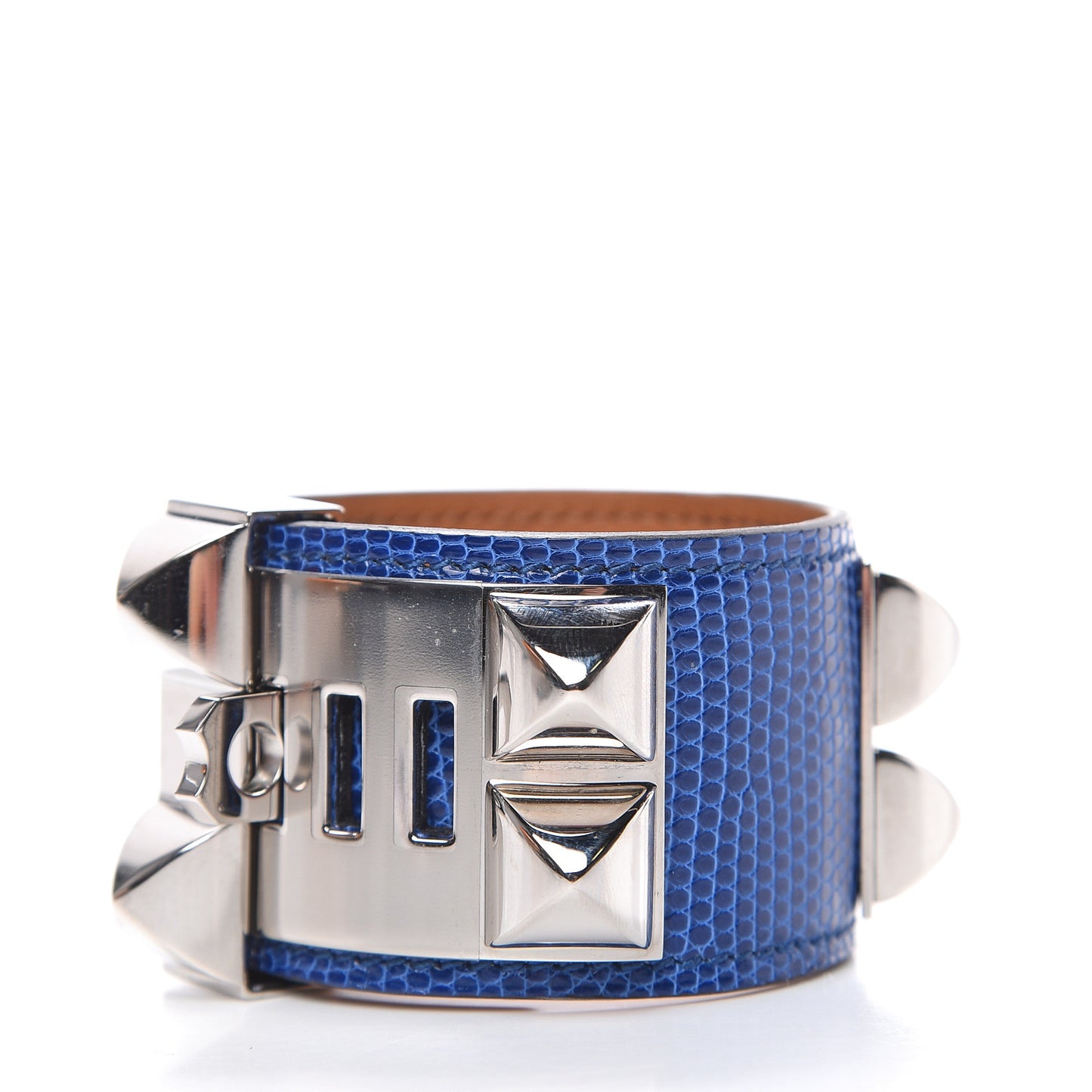 Lizard Collier De Chien CDC Bracelet T2 Bleu Saphir