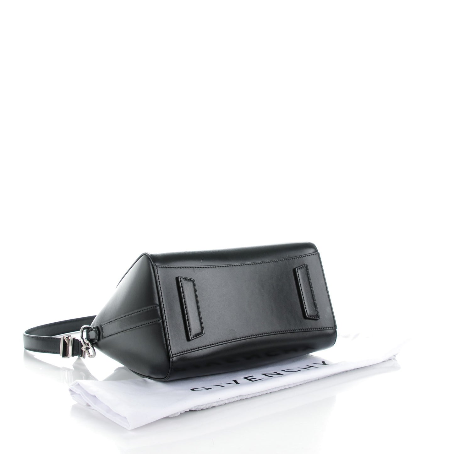 Shiny Lord Calfskin Small Antigona Black