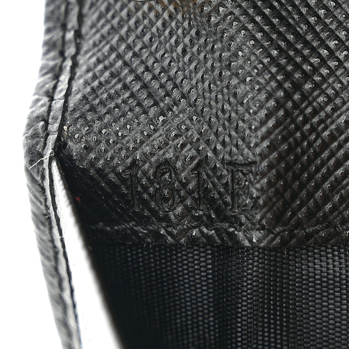 Saffiano 4 Key Holder Black