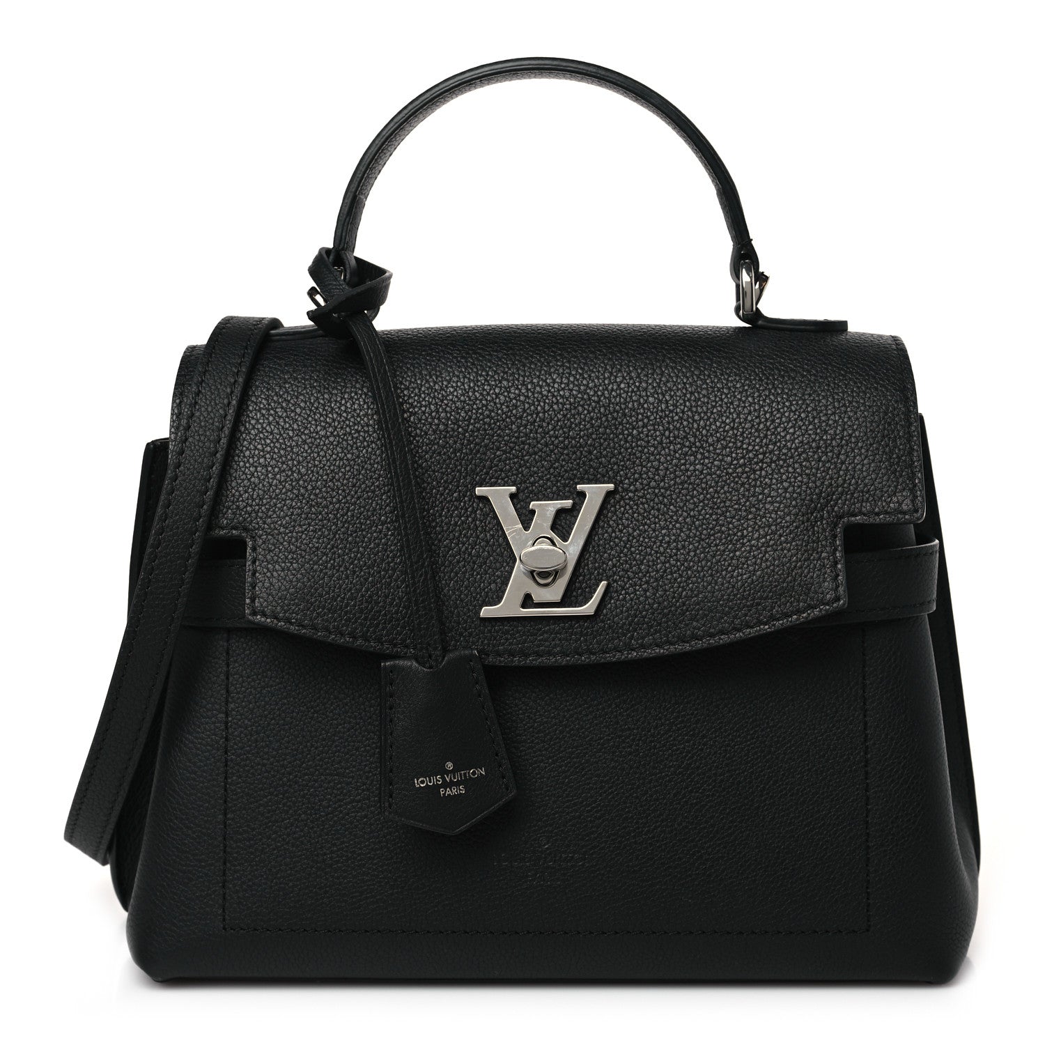 Louis Vuitton Calfskin Lockme Ever BB Black 1 of 8
