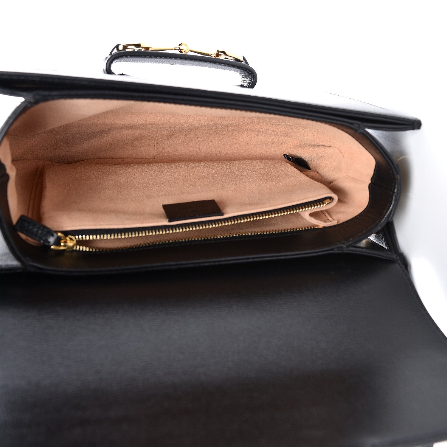 Gucci Azalea Calfskin Horsebit 1955 Shoulder Bag Black 5 of 11