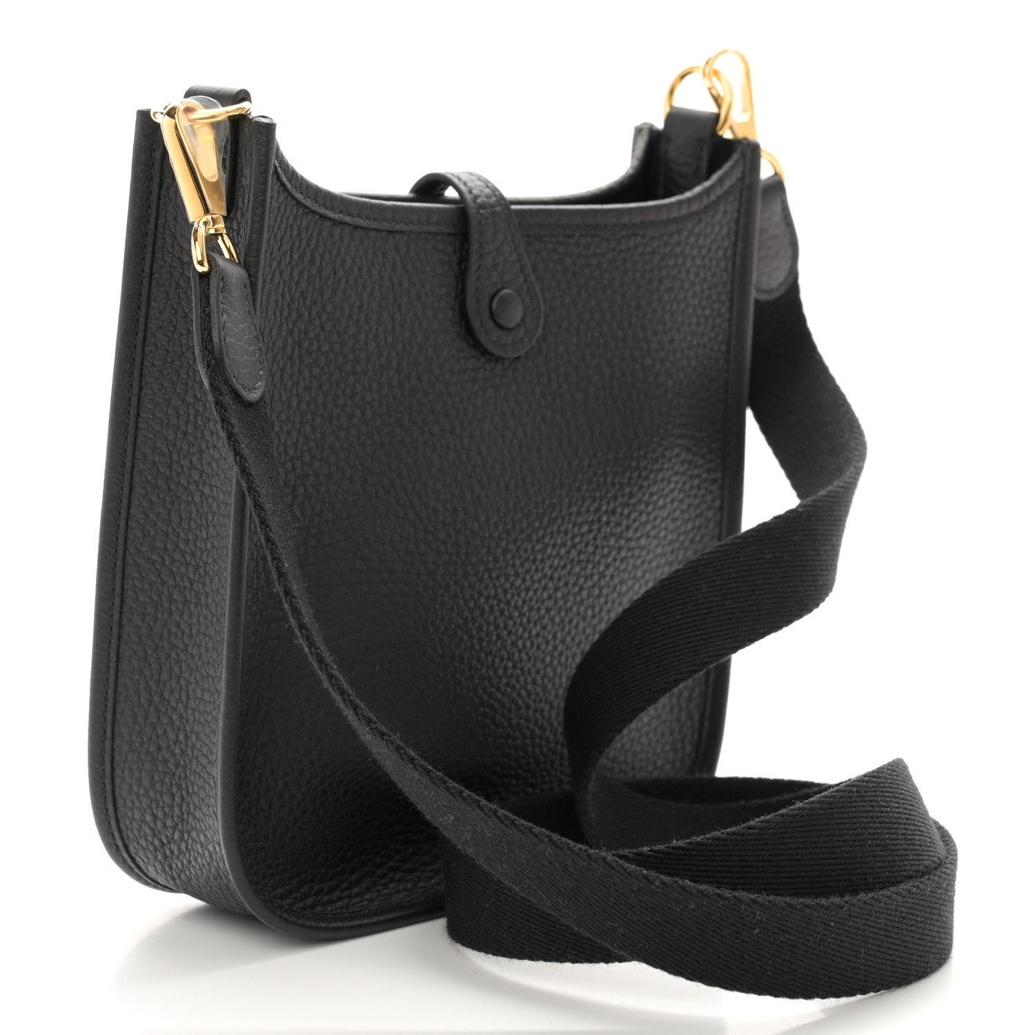 Hermes Taurillon Clemence Evelyne TPM Black 3 of 11