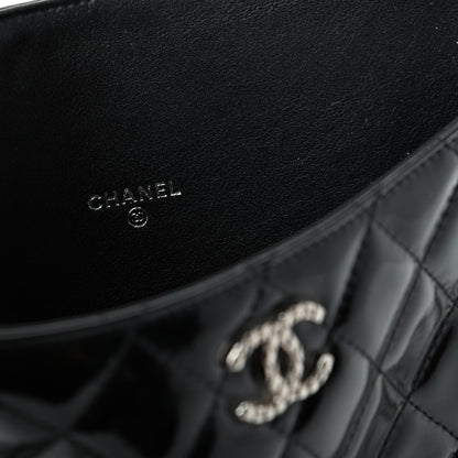 Chanel Patent Quilted Brilliant iPad Case Black 6 of 8