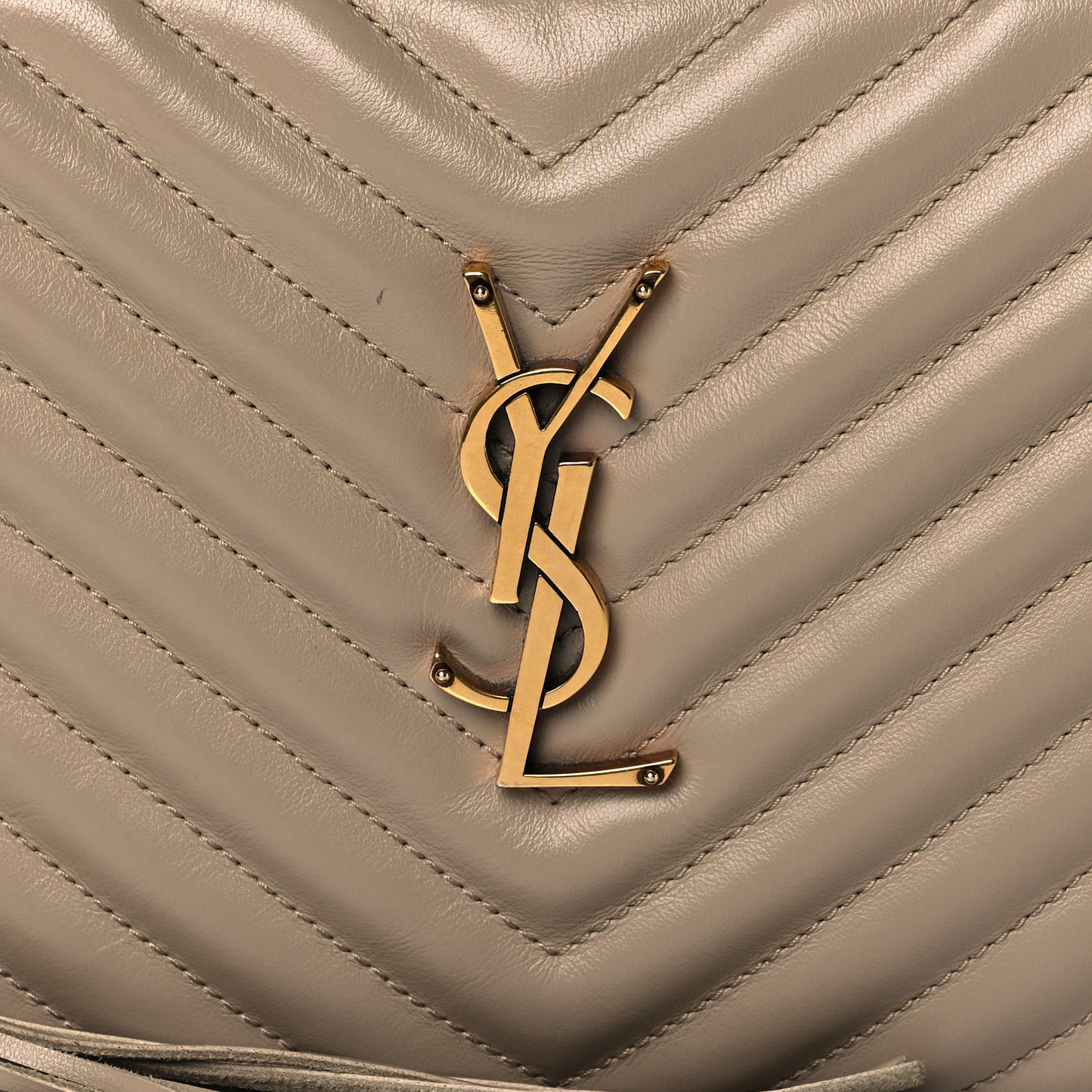 Calfskin Matelasse Monogram Lou Camera Bag Dark Beige