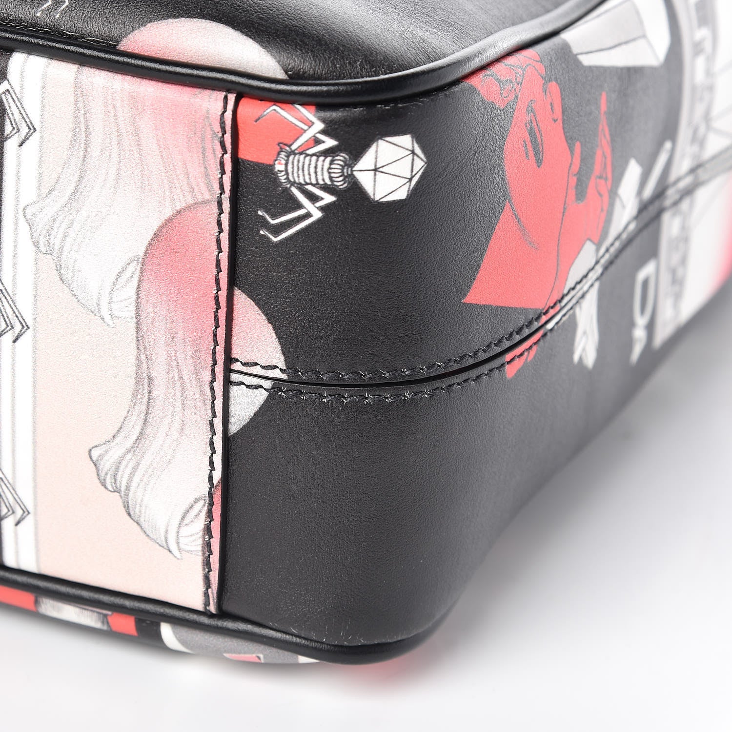 Prada X JAMES JEAN Vitello DNA Flat Messenger Bag Black 10 of 10