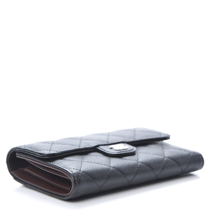 Chanel Caviar Quilted Medium Flap Wallet Black 4 of 9