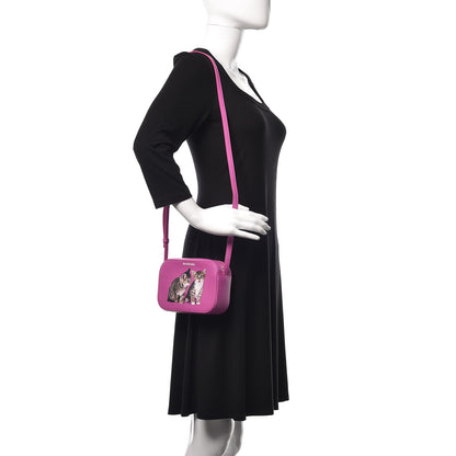 Balenciaga Calfskin Kittens Logo XS Everyday Camera Bag Fuchsia 2 of 10
