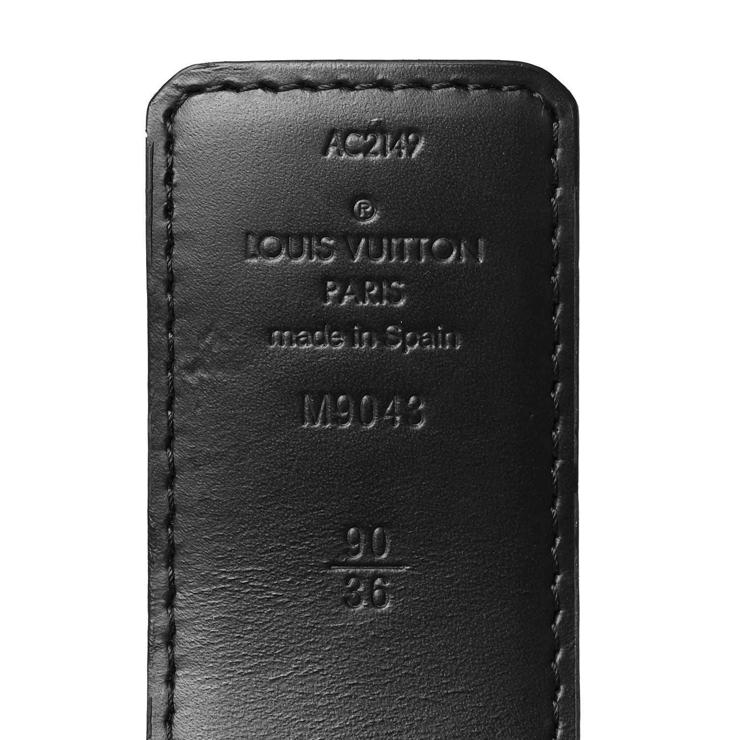 Louis Vuitton Monogram Eclipse Taigarama 40mm LV Initiales Reversible Belt 90 36 Black 4 of 8