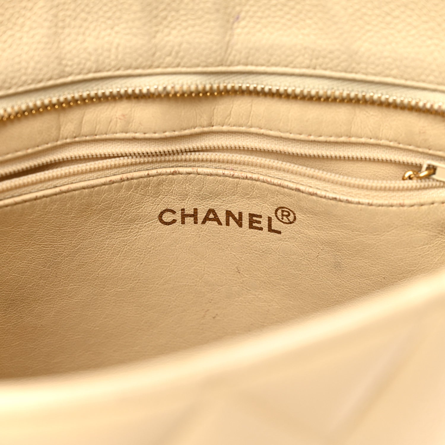 Chanel Caviar Quilted Medallion Tote Light Beige 6 of 18