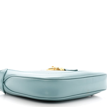 Gucci Boarded Dyana Lux Calfskin Mini Jackie 1961 Hobo Dusty Azure 9 of 12