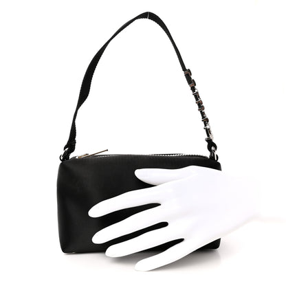 Alexander Wang Satin Crystal Heiress Pouch Black 2 of 11