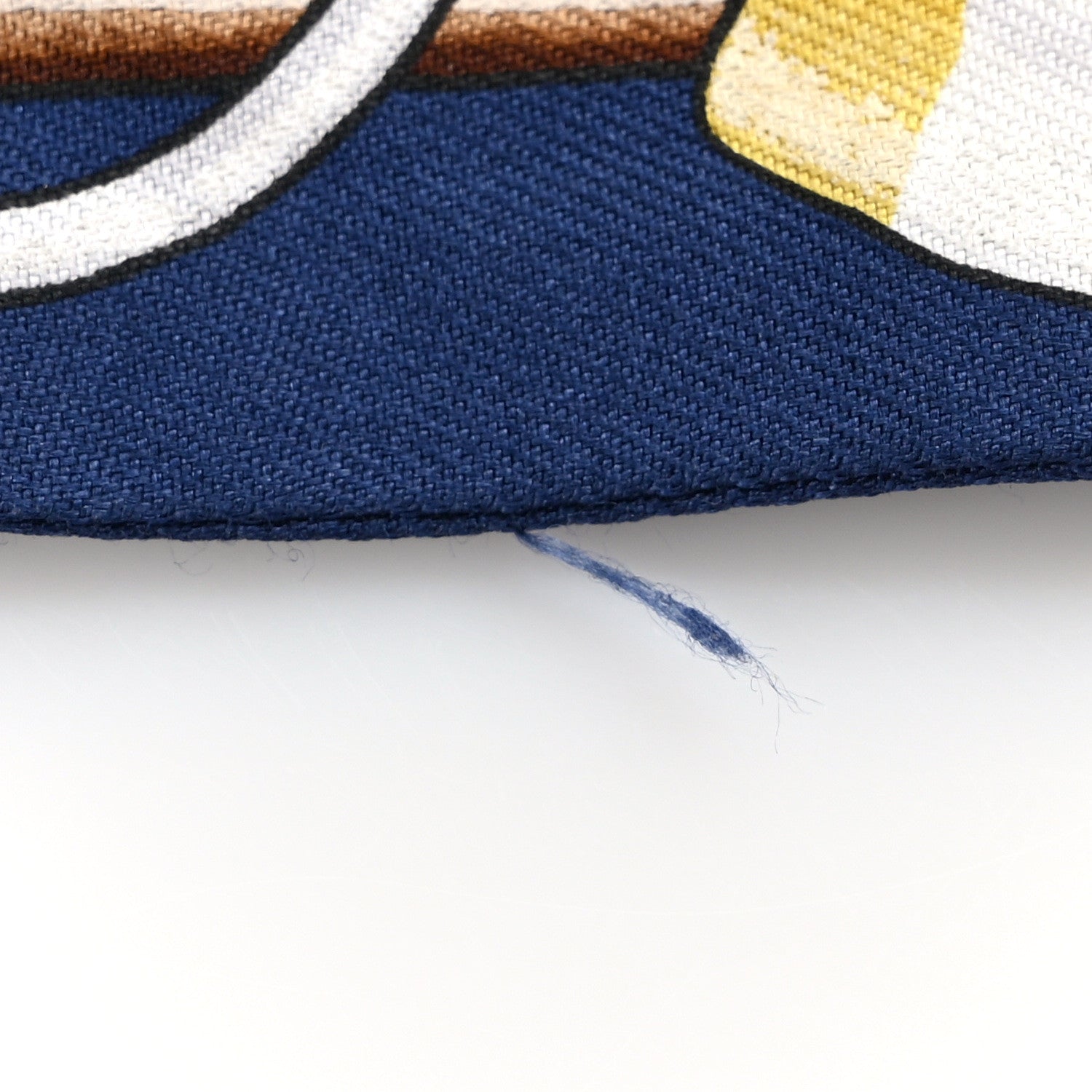 Hermes Silk Jumping Twilly Marine Gold Brun 5 of 6