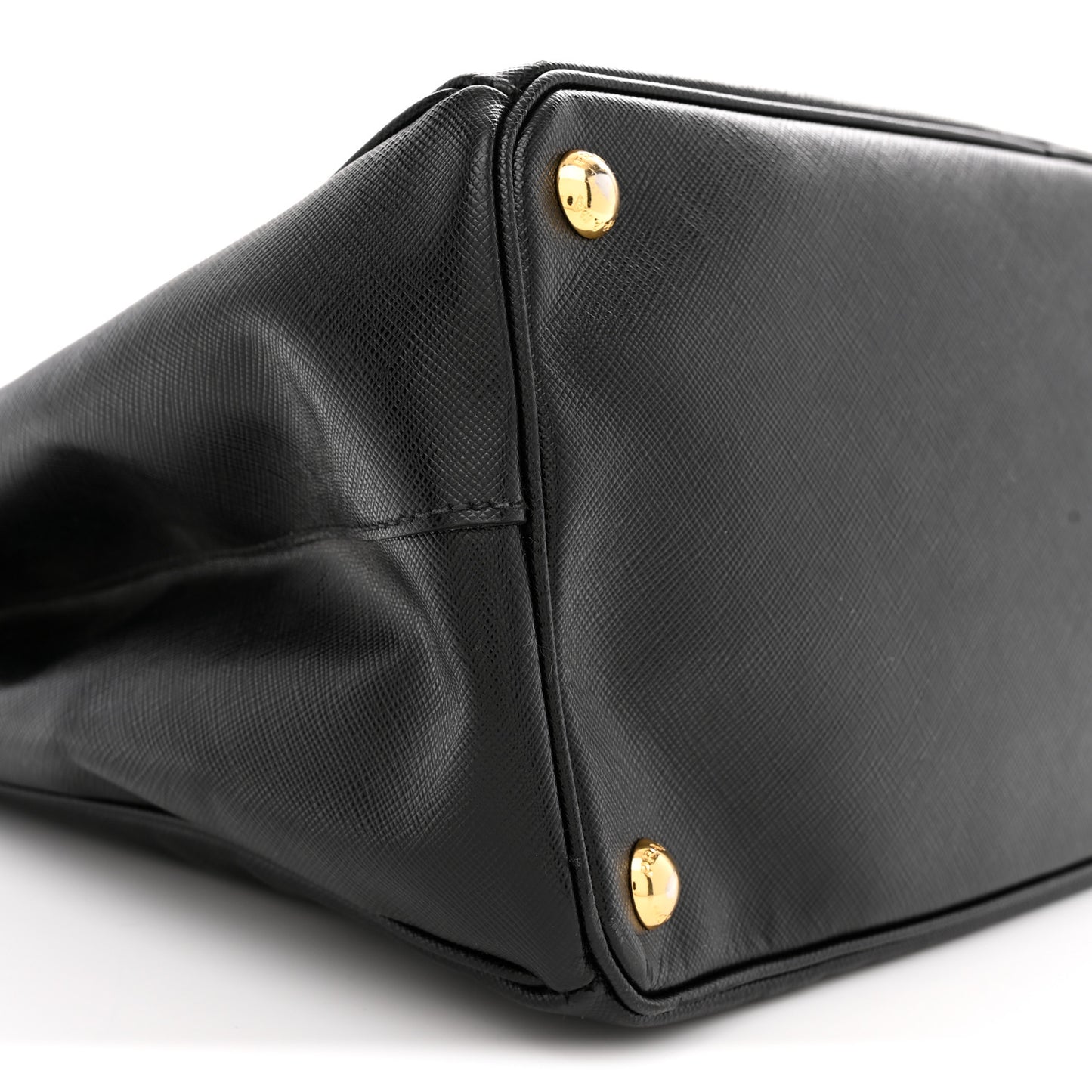 Saffiano Lux Large Galleria Double Zip Tote Black